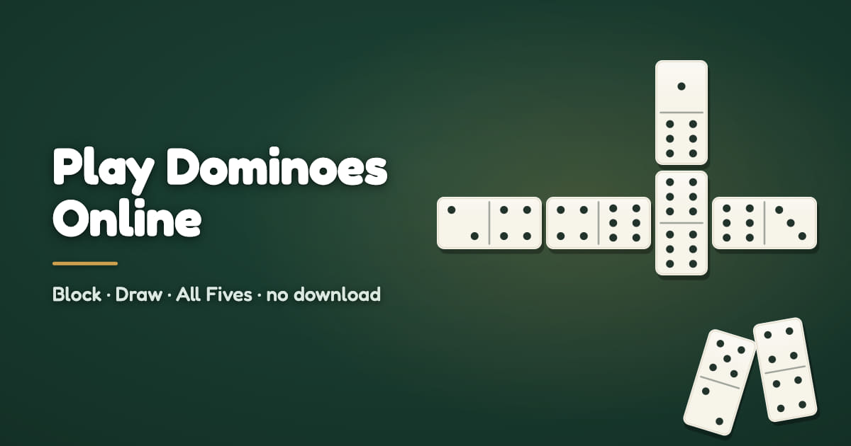 Dominoes Game Online, free to play in the browser